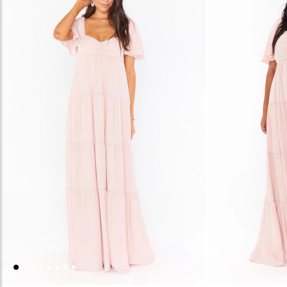 Show Me Your Mumu Nicole Maxi Dusty Crisp Blush XS